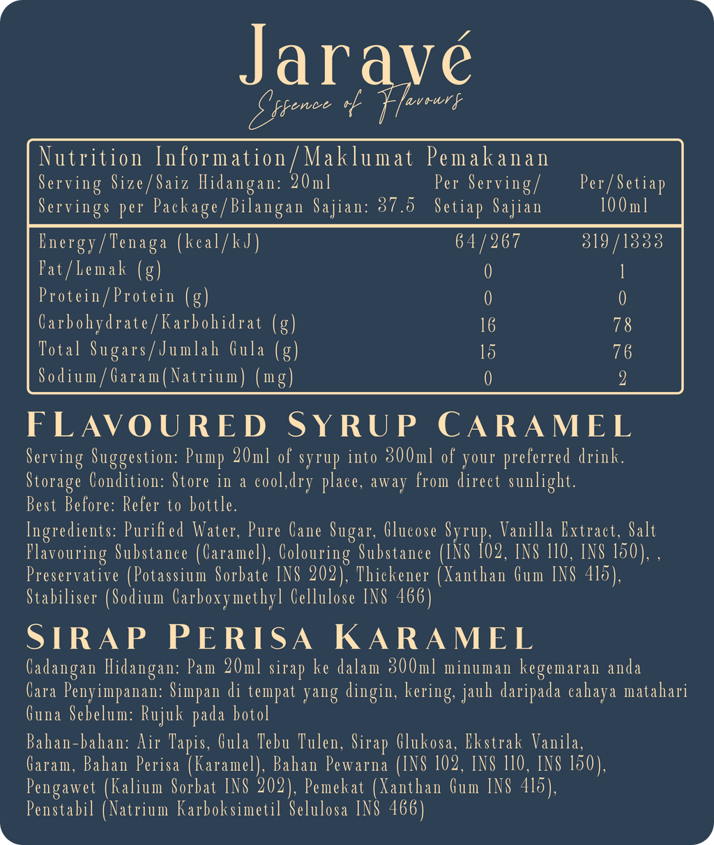 Classic Caramel - Flavours of Jarave