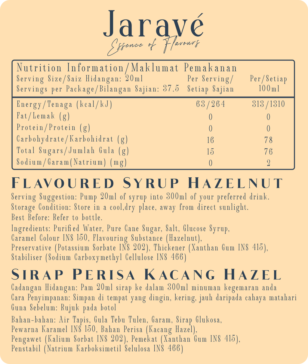 Heavenly Hazel - Flavours of Jarave