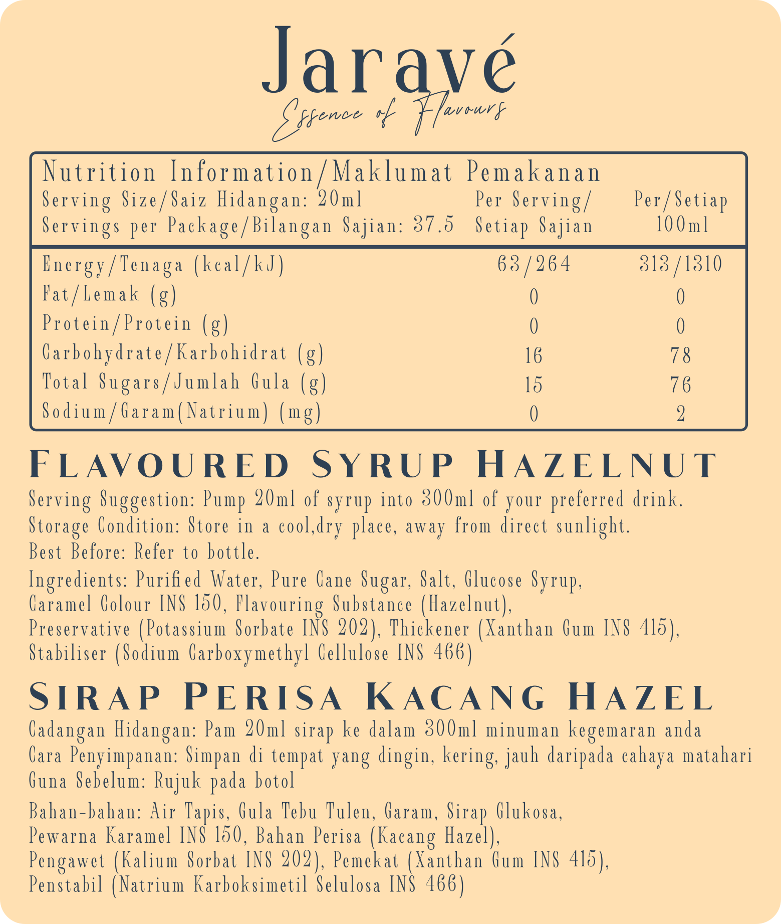 Heavenly Hazel - Flavours of Jarave