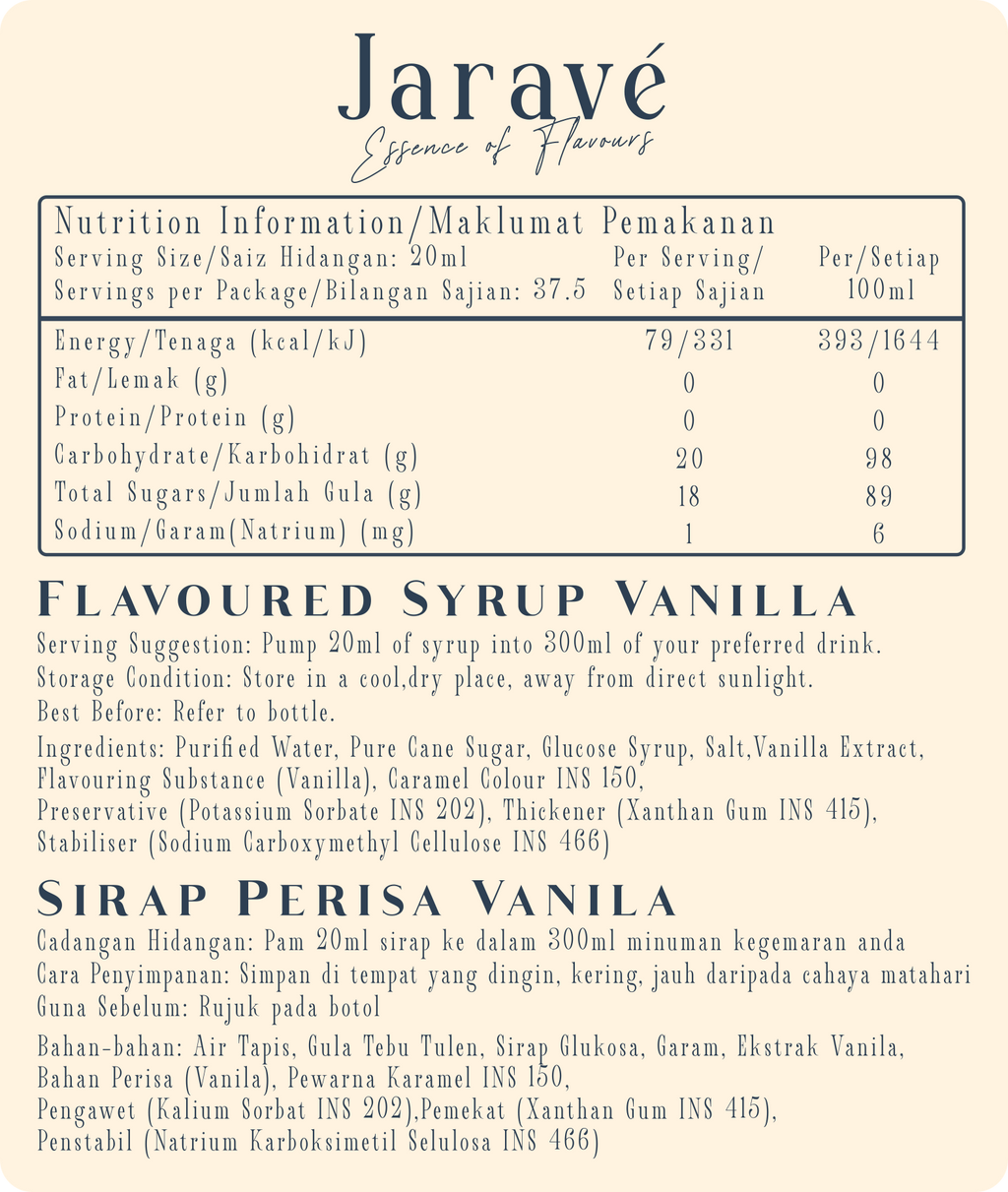 Velvet Vanilla - Flavours of Jarave